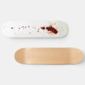 Bloedplaatje op de muur persoonlijk skateboard (Horizontaal)