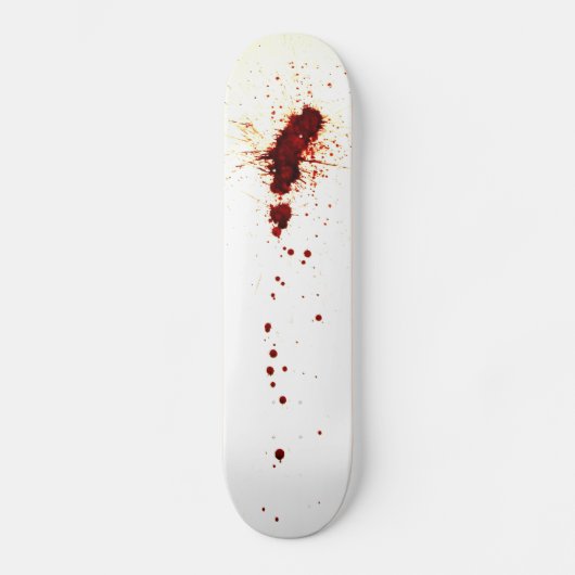 Bloedplaatje op de muur persoonlijk skateboard (Voorkant)