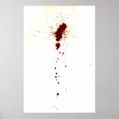 Bloedplaatje op de muur poster (Voorkant)