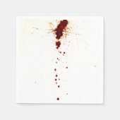 Bloedplaatje op de muur servetten (Voorkant)