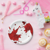 Bloedplaatje Papieren Bordje (Feest)