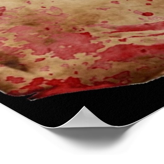 Bloedplaatje Poster (Hoek)