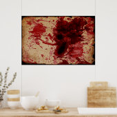 Bloedplaatje Poster (Keuken)