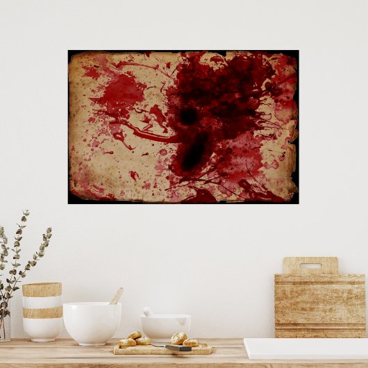 Bloedplaatje Poster (Keuken)