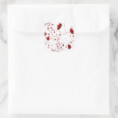 Bloedplaatje Vierkante Sticker (Tas)