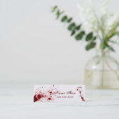 Bloedplaatje Visitekaartje V2 (Staand voorkant)