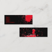 Bloedplaatprofielkaart Mini Visitekaartje (Voorkant / Achterkant)