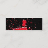 Bloedplaatprofielkaart Mini Visitekaartje (Achterkant)