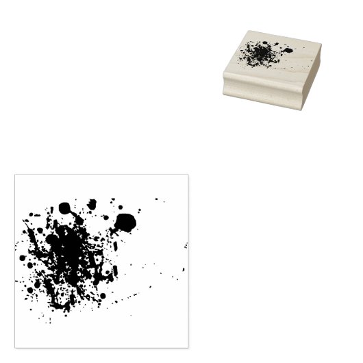 Bloedplaatter Halloween Horror Red Ink Rubberstempel (Gestempeld)