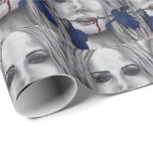 Bloedproducten Rozen Vampire Art Wrappapier Cadeaupapier (Rol Hoek)