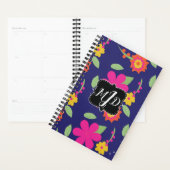 Bloedrempelmonogram Floral Neon Planner (Display)