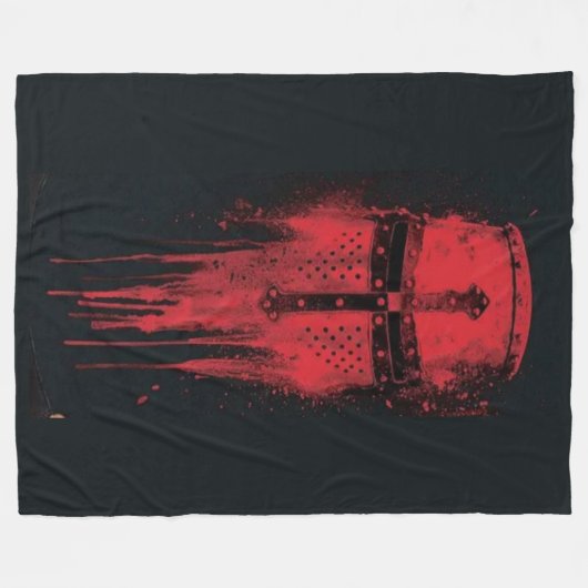 BLOEDRIDDER FLEECE DEKEN (Voorkant (Horizontaal))