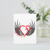 Bloedringen - Emo, Rock, gothic, alternatief, grun Briefkaart (Staand voorkant)