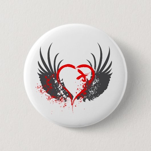 Bloedringen - Emo, Rock, gothic, alternatief, grun Ronde Button 5,7 Cm (Voorkant)