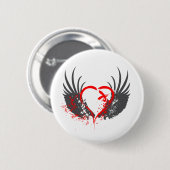Bloedringen - Emo, Rock, gothic, alternatief, grun Ronde Button 5,7 Cm (Voorkant /achterkant)