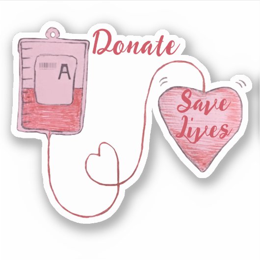 Bloedrit Spotprenten Sticker (Voorkant)