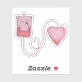 Bloedrit Tekening Sticker (Vel)