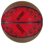 Bloedrode dahlias in gothische stijl - Gothische k Basketbal (Voorkant)