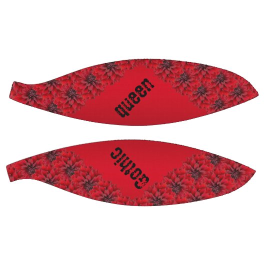 Bloedrode dahlias in gothische stijl - Gothische k Basketbal (Panelen)