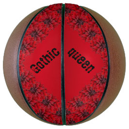 Bloedrode dahlias in gothische stijl - Gothische k Basketbal