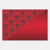 Bloedrode dahlias in gothische stijl inpakpapier vel (Voorkant 3)