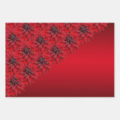 Bloedrode dahlias in gothische stijl inpakpapier vel (Voorkant 2)
