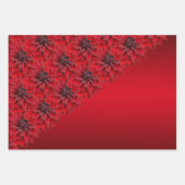 Bloedrode dahlias in gothische stijl inpakpapier vel (Voorkant)