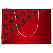 Bloedrode dahlias in gothische stijl - personalise groot cadeauzakje (Achterkant)