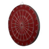 Bloedrode Dartbord met Pijlen (Voorkant Rechts)