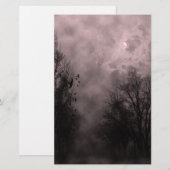 Bloedrode hemd met Ravens Briefpapier (Voorkant / Achterkant)