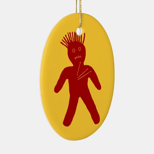 Bloedrode hond keramisch ornament (Rechts)