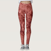 "Bloedrode  kant" Leggings (Voorkant)