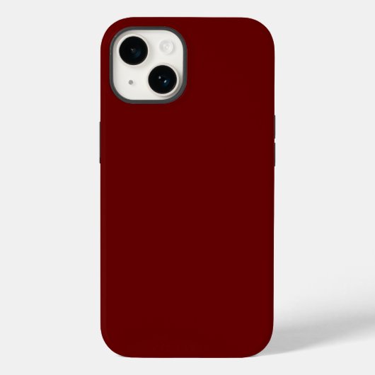 Bloedrode stevige iPhone 14 hoes (Achterkant)