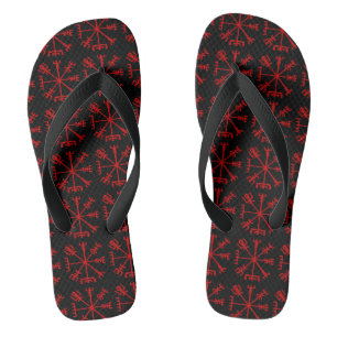 Bloedrode Vegvísir (Viking Kompas) Teenslippers