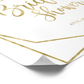 Bloedrood Paars Bloemig Bruiloft Feest Verwelkomin Poster (Hoek)