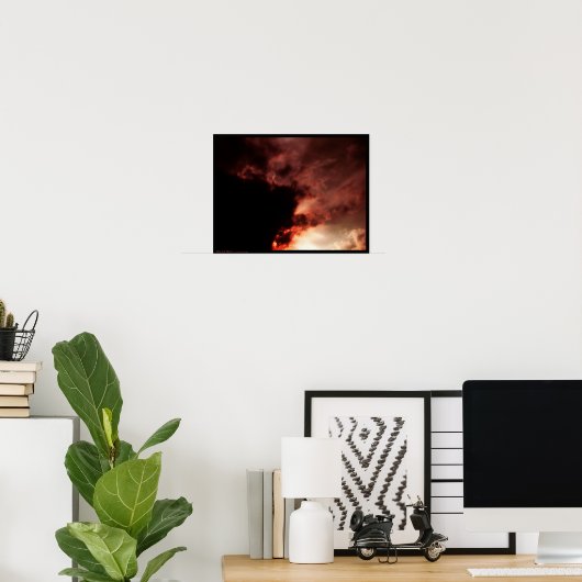 bloedrood poster (Thuiskantoor)