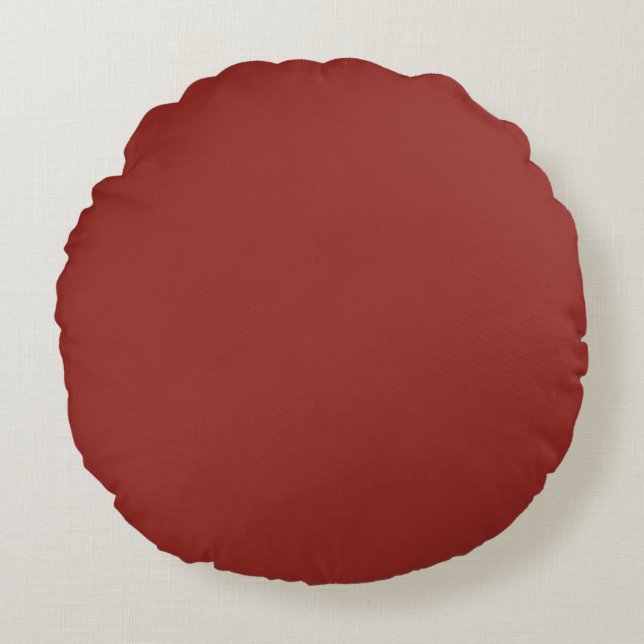 Bloedrood Rond Kussen (Voorkant)
