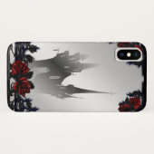 Bloedroos gotisch landhuis Case-Mate iPhone case (Achterkant (horizontaal))