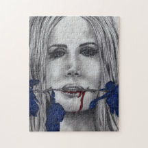 Bloedrozen Vampier Vrouw Goth Horror Fantasy Kunst