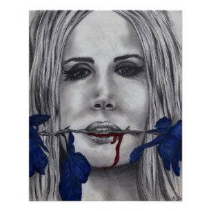 BloedRozen Vampire Gothic Perfect Poster