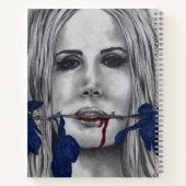 BloedRozen Vampire Woman Gothic Horror Fantasy Art Notitieboek (Achterkant)