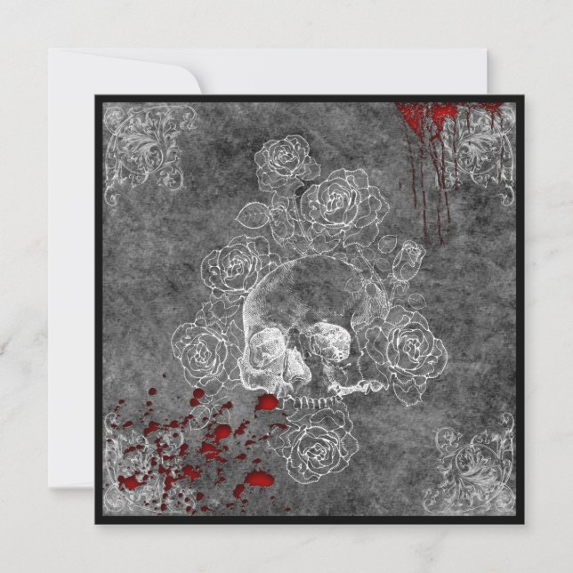 Bloedschedel en Rozen Horror Gothic Weddenschap (Voorkant)