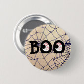 Bloedschot Boo Eyeballs Halloween Button (Voorkant /achterkant)