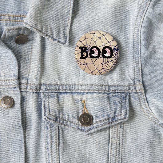 Bloedschot Boo Eyeballs Halloween Button (In situ)