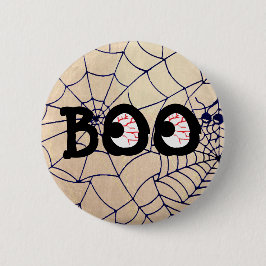 Bloedschot Boo Eyeballs Halloween Button