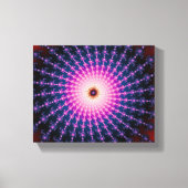 Bloedschot Fractal Swirl Canvas Afdruk (Voorkant)