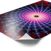 Bloedschot Fractal Swirl Foto Afdruk (Hoek)