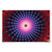 Bloedschot Fractal Swirl Foto Afdruk (Voorkant)