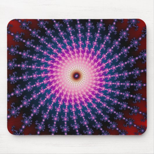 Bloedschot Fractal Swirl Muismat (Voorkant)