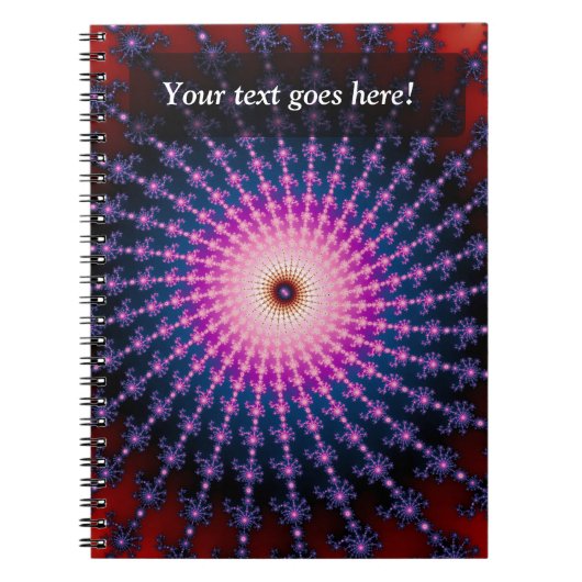 Bloedschot Fractal Swirl Notitieboek (Voorkant)